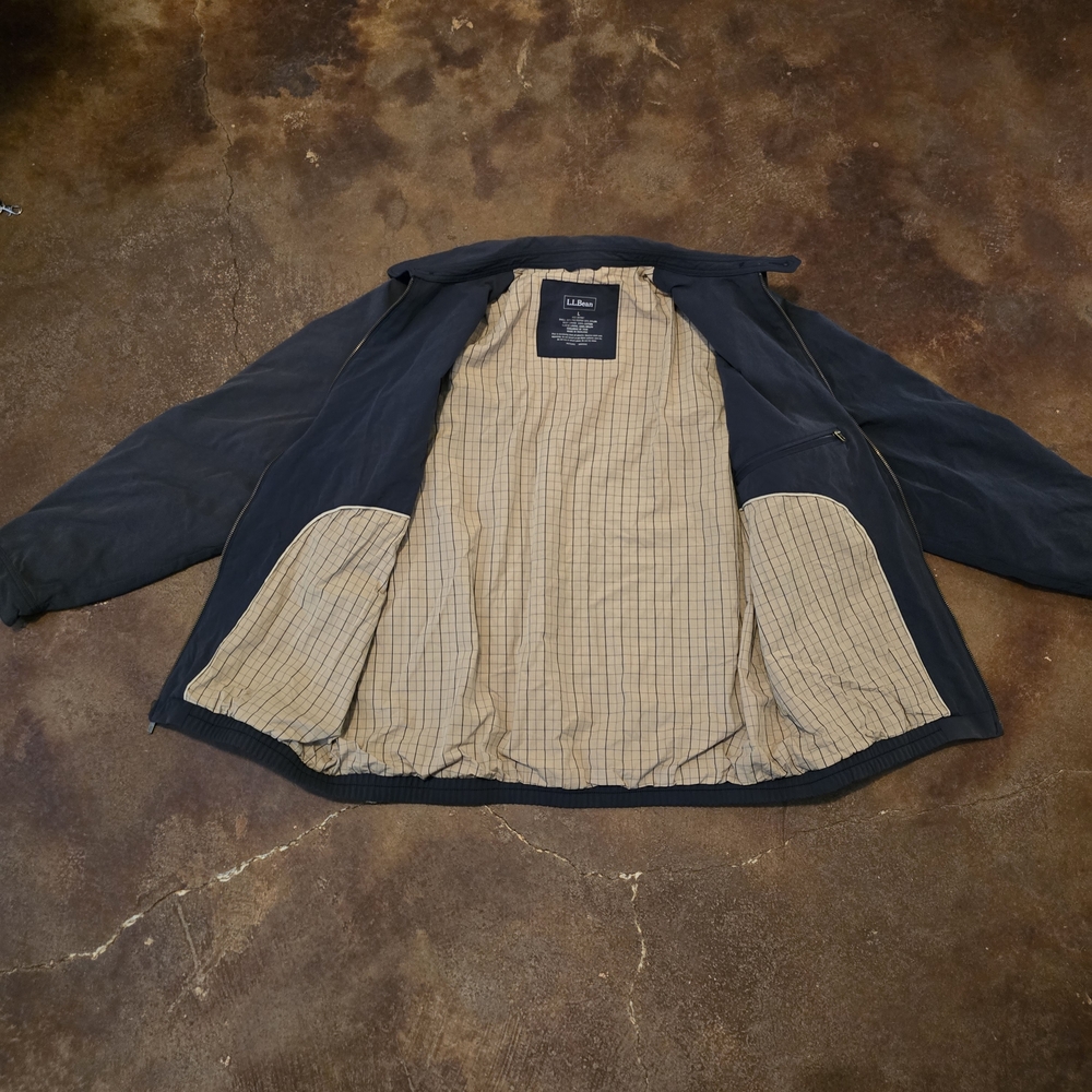 L.L. Bean Men’s Springweight Jacket Navy Blue Size L - Picture 4 of 8
